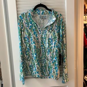 NWT Long sleeve quarter zip mock neck
